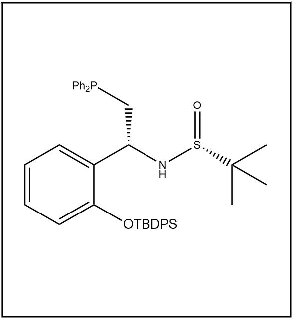 S(R)]-N-[(1R)-1-[2-((叔丁基二苯硅氧)苯基)]-2-(二苯基膦)乙基]-2-叔丁基亚磺酰胺 1803239-58-8