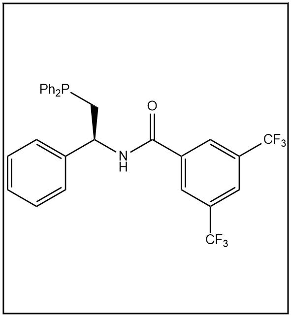 N-[(1S)-2-(二苯基膦)-1-苯乙基]-3,5-二(三氟甲基)苯甲酰胺 1853342-57-0