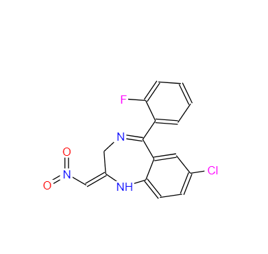 7-氯-1,3-二氢-5-(2-氟苯基)-2-硝基亚甲基-2H-1,4-苯并二氮杂卓 59467-63-9