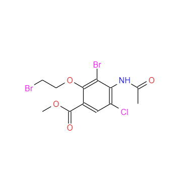 4-(乙酰氨基)-3-溴-2-(2-溴乙氧基)-5-氯苯甲酸甲酯 748788-39-8