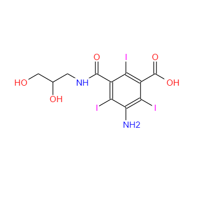 5-氨基-N-(2,3-二羟丙基)-2,4,6-三碘间苯二甲酰胺酸 111453-32-8
