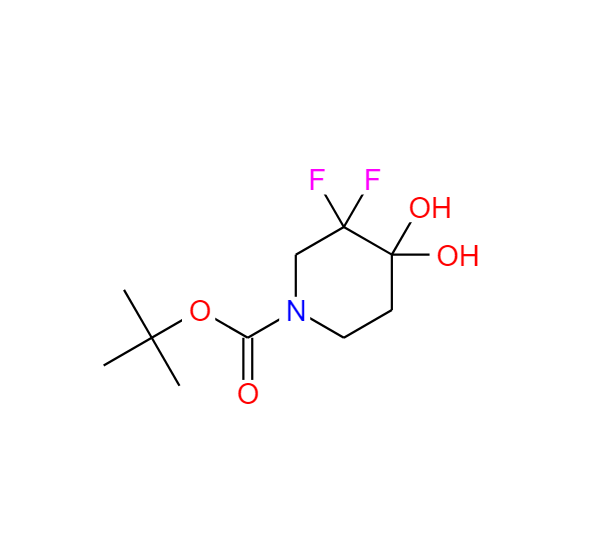 3,3-二氟-4,4-二羟基-1-哌啶羧酸叔丁酯 1067914-83-3