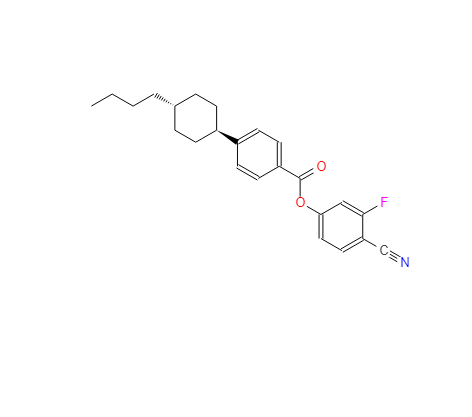 反-4-(4-正丁基环己基)-苯甲酸-3-氟-4-氰基苯酯 92118-83-7