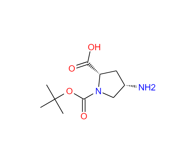 (2S,4S)-4 -氨基- 1 -(叔丁氧羰基)吡咯烷二羧酸 132622-66-3