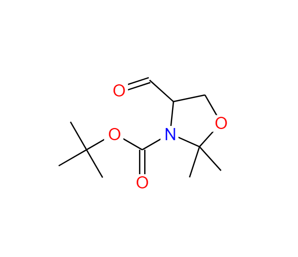 1,1-二甲基-(R,S)-4-甲酰基-2,2-二甲基-3-噁唑啉羧酸乙酯 127589-93-9