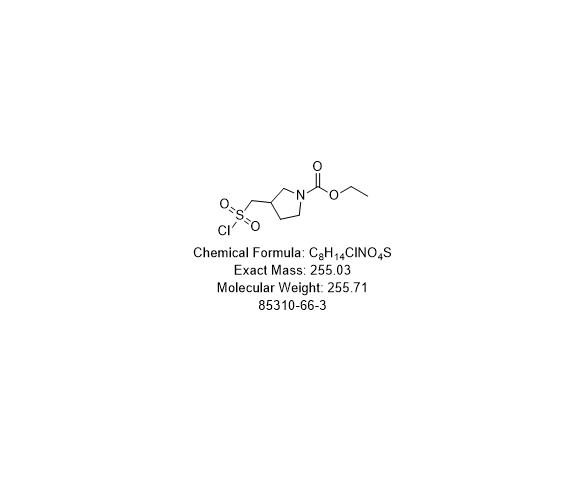 1-Pyrrolidinecarboxylic acid, 3-[(chlorosulfonyl)methyl]-, ethyl ester