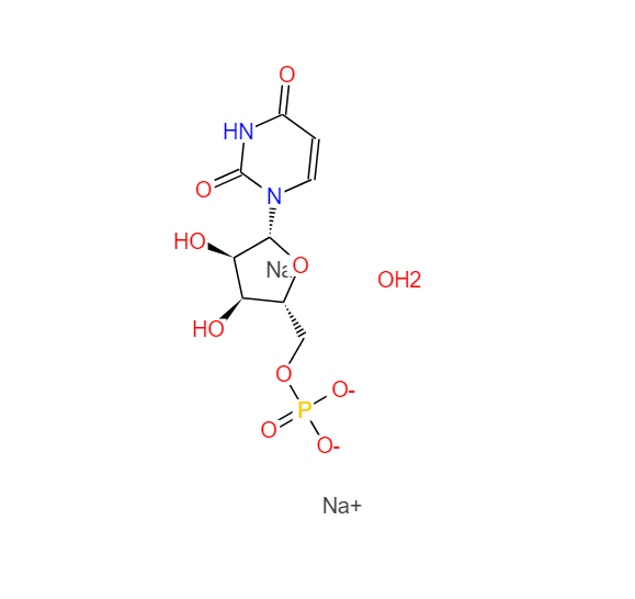 ((2R,3S,4R,5R)-5-(2,4-二氧代-3,4-二氢嘧啶-1(2H)-基)-3,4-二羟基四氢呋喃-2-基)甲基磷酸二钠盐X水合物 681435-27-8