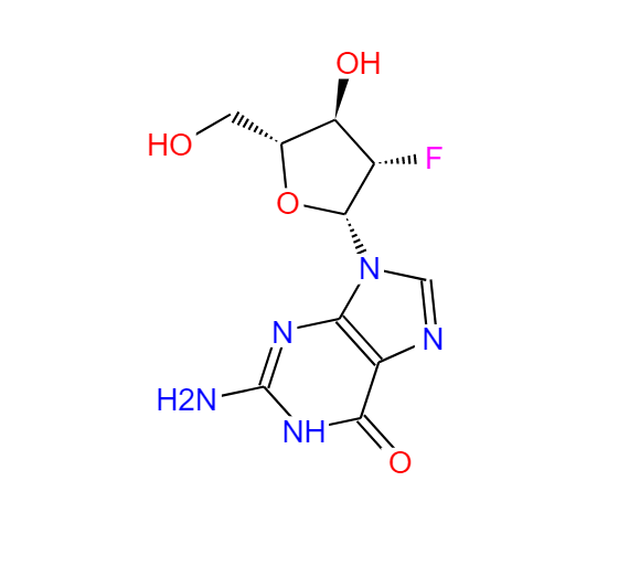 9-(2-脱氧-2-氟阿拉伯呋喃基)鸟嘌呤 103884-98-6