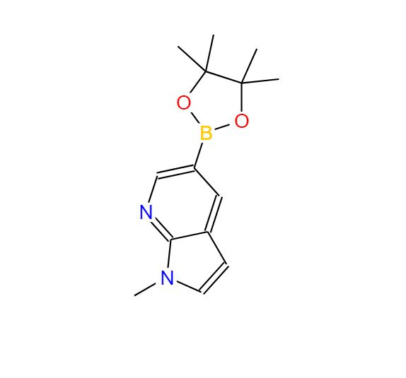 1-甲基-5-(4,4,5,5-四甲基-1,3,2-二氧杂环戊硼烷-2-基)-1H-吡咯并[2,3-B]吡啶 1220696-34-3
