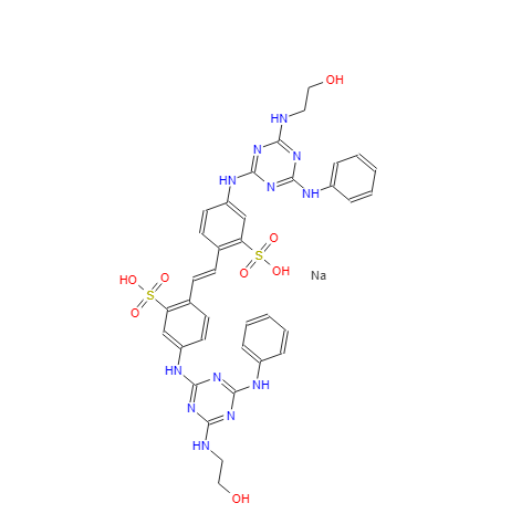 2,2'-(1,2-乙烯二基)二[5-[[4-[(2-羟乙基)氨基]-6-(苯氨基)-1,3,5-三嗪-2-基]氨基]苯磺酸二钠盐 17958-73-5