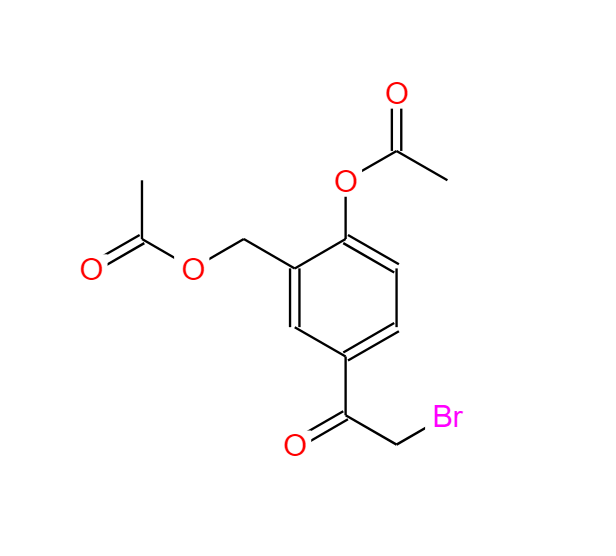 1-{4-(乙酰氧基)-3-[(乙酰氧基)甲基]苯基}-2-溴乙酮 24085-07-2
