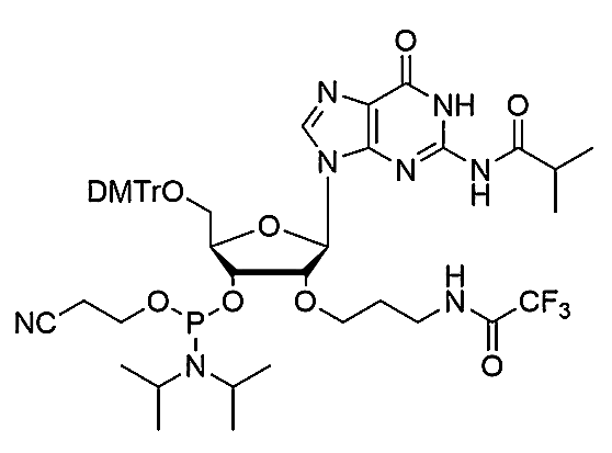 5'-O-DMTr-2'-O-Trifluoroacetamindo propyl-G(iBu)-3'-CE-Phosphoramidite