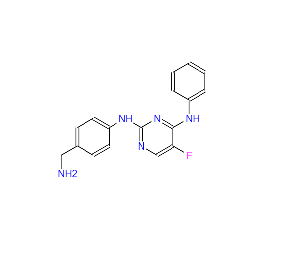 	N2-(4-(氨甲基)苯)-5-氟-N4-苯基嘧啶-2,4-二胺 916603-07-1