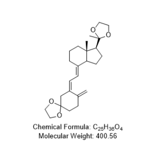6E-9,10-seco-3,20-双-(亚乙基二氧基)-孕甾-5(10)-7,9-三烯