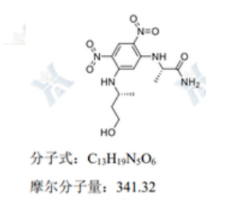 (S)-2-(5-((R) -4-羟基丁烷-2-基)氨基) -2,4-二硝基苯基)- 氨基)丙酰胺