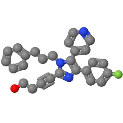 4-(4-氟苯基)-2-(4-羟基-1-丁炔)-1-(3-苯基丙基)-5-(4-吡啶基)咪唑;215303-72-3