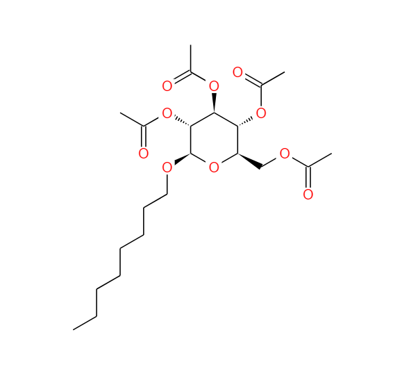 辛基-2,3,4,6-四-O-乙酰基-BETA-D-吡喃葡萄糖苷 38954-67-5