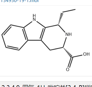 (1S,3S)-1-乙基-2,3,4,9-四氢-1H-吡啶并[3,4-B]吲哚-3-羧酸；134930-19-1