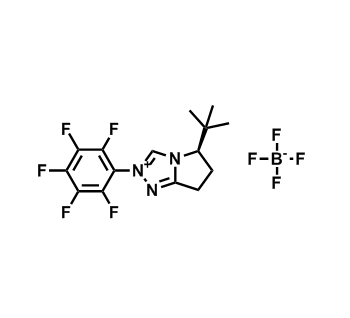 (R)-5-(叔丁基)-2-(全氟苯基)-6,7-二氢-5H-吡咯并[2,1-c][1,2,4]三唑-2-鎓 四氟硼酸盐