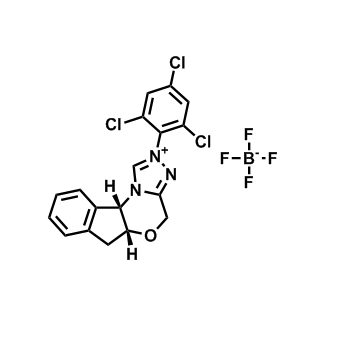 (5aR,10bS)-2-(2,4,6-三氯苯基)-4,5a,6,10b-四氢茚并[2,1-b][1,2,4]三唑并[4,3-d][1,4]恶嗪-2-鎓四氟硼酸盐