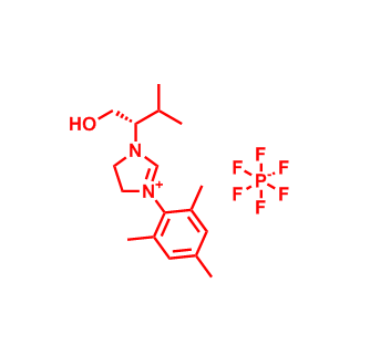 (S)-1-(1-羟基-3-甲基丁-2-基)-3-均三甲苯基-4,5-二氢-1H-咪唑-3-鎓六氟磷酸盐