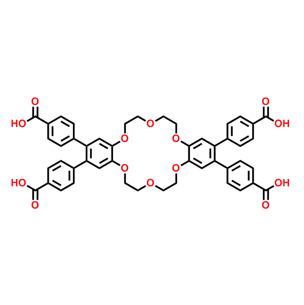4,4',4'',4'''-(6,7,9,10,17,18,20,21-八氢二苯并[b,k][1,4,7,10,13,16]六氧酰基环十八烷基-2,3,13,14-四苯甲酸