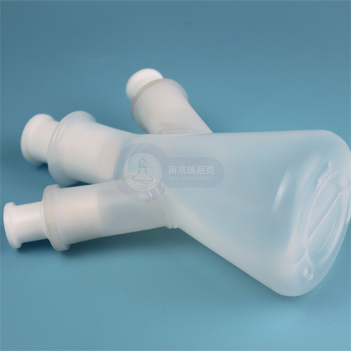 三颈PFA三角烧瓶250ml配四氟塞子24口径耐高温锥形瓶