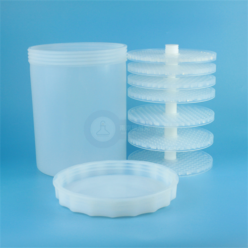 透明可视小瓶清洗桶耐强酸碱PFA清洗桶4L