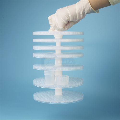 透明可视小瓶清洗桶耐强酸碱PFA清洗桶4L