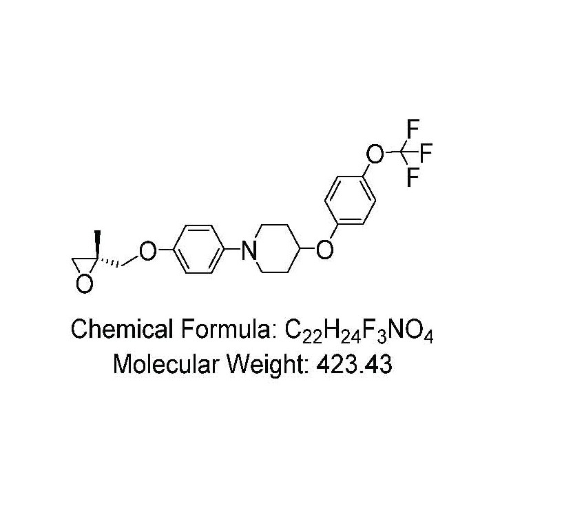 (R)-1-(4-((2-methyloxiran-2-yl)methoxy)phenyl)-4-(4-(trifluoromethoxy)phenoxy)piperidine