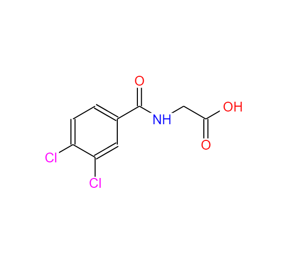 2-(3,4-二氯苯甲酰胺)乙酸 17321-80-1