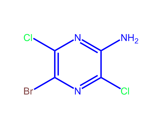 5-溴-3,6-二氯吡嗪-2-胺 960510-36-5