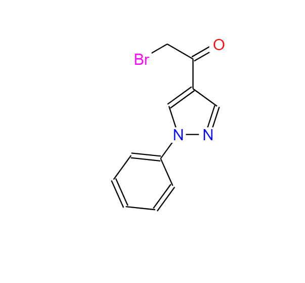 	2-bromo-1-(1-phenyl-1H-pyrazol-4-yl)Ethanone 91062-67-8