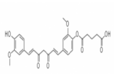 5-(4-((1E,6E)-7-(4-羟基-3-甲氧苯基）-3,5-二羰基庚-1,6-二烯基）-2-甲氧基苯氧基)-5-羰基戊酸