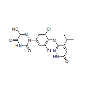 2-[3,5-二氯-4-（4-异丙基-6-氧代-1,6-二氢-哒嗪-3-基氧基）-苯基]-3,5-二氧代-2,3,4,5-四氢-[1,2,4]三嗪-6-腈