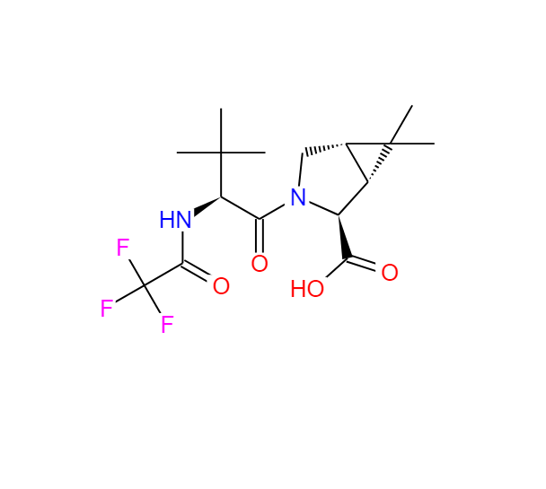 (1R,2S,5S)-3-((S)-3,3-二甲基-2-(2,2,2-三氟乙酰胺基)丁酰基)-6,6-二甲基-3-氮杂双环[3.1.0]己烷 -2-羧酸 2755812-45-2