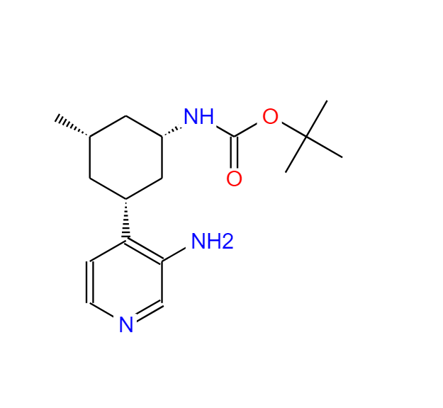 [(1S,3R,5S)-3-(3-氨基吡啶-4-基)-5-甲基环己基]氨基甲酸叔丁酯 1187056-55-8