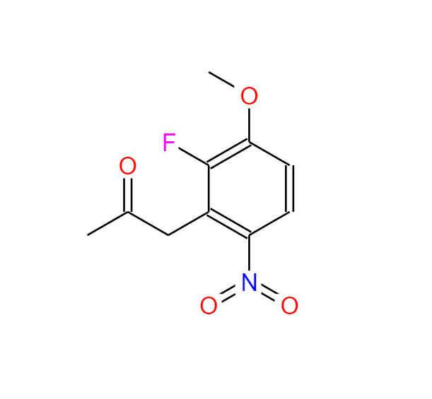 1-(2-氟-3-甲氧基-6-硝基苯)-2-丙酮 288385-99-9