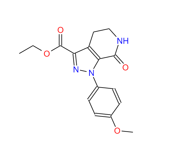 1-(4-甲氧基苯基)-7-氧代-4,5,6,7-四氢-1H-吡唑并[3,4-C]吡啶-3-羧酸乙酯 503614-56-0