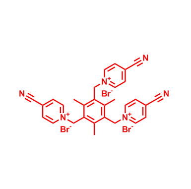 1,1',1''-((2,4,6-三甲基苯-1,3,5-三基)三(亚甲基))三(4-氰基吡啶-1-鎓)溴化物   247095-17-6