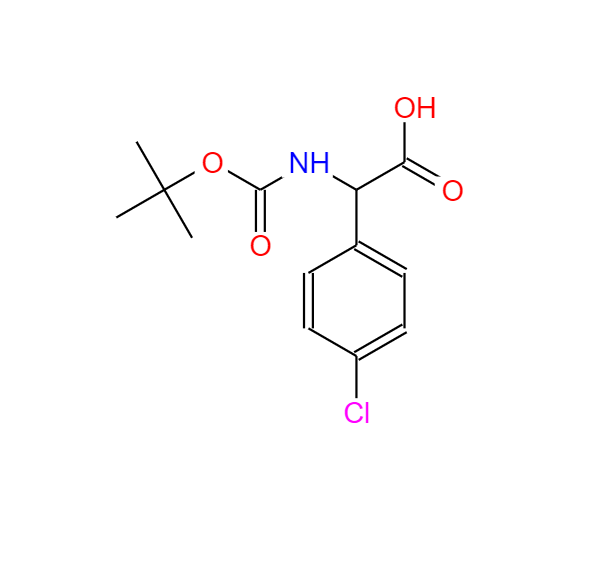 N-叔丁氧羰基氨基-(4-氯苯基)乙酸 209525-73-5