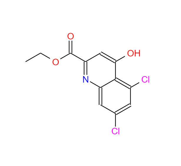 5,7-二氯-4-羟基喹啉-2-羧酸乙酯 157848-08-3