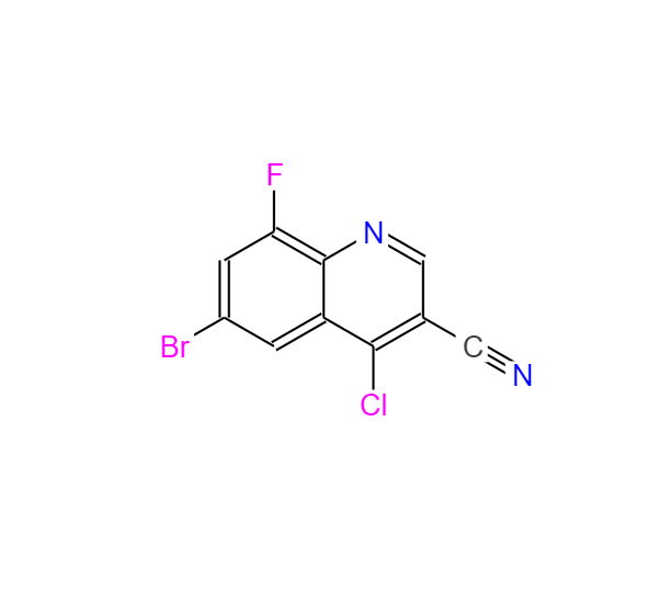 6-溴-4-氯-8-氟-喹啉-3-甲腈 886362-71-6