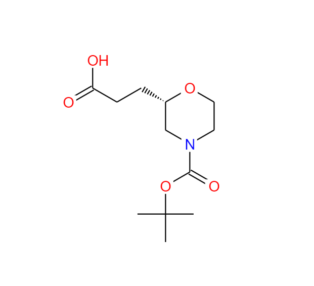 (S)-3-(4-(叔丁氧羰基)吗啉-2-基)丙酸 1787250-01-4