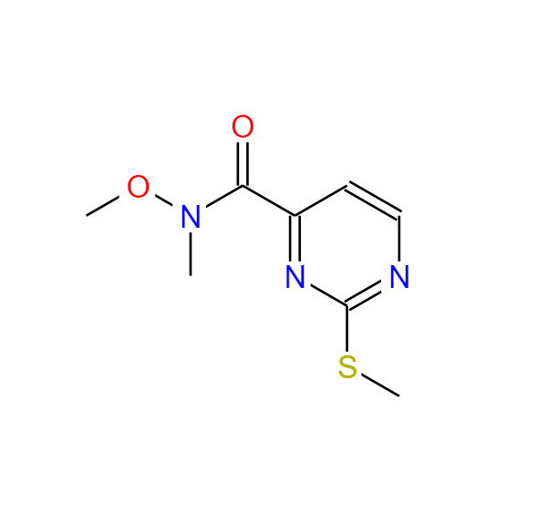 N-甲氧基-N-甲基-2-(甲硫基)嘧啶-4-酰胺 271247-59-7