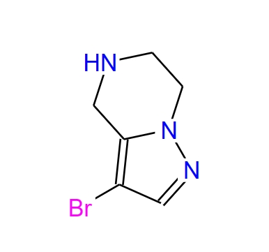 3-溴-4,5,6,7-四氢吡唑并[1,5-a]吡嗪 1263378-90-0