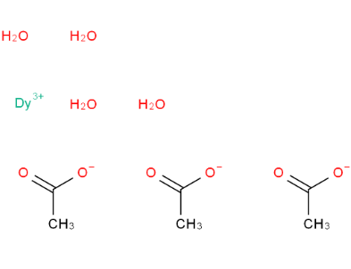 醋酸镝；dysprosium(III) acetate tetrahydrate；15280-55-4；外观：白色至类白色固体，溶于水，有潮解性，密闭保存。可提供大包装，按需分装！