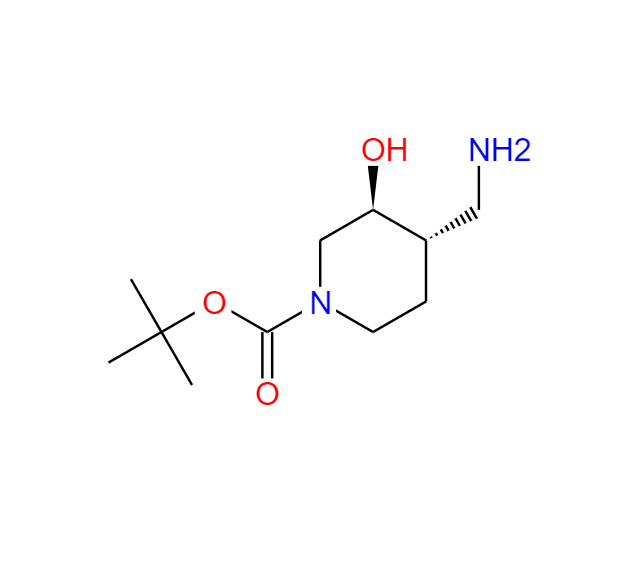TERT-BUTYL (3S,4S)-4-(AMINOMETHYL)-3-HYDROXYPIPERIDINE-1-CARBOXYLATE 279247-20-0