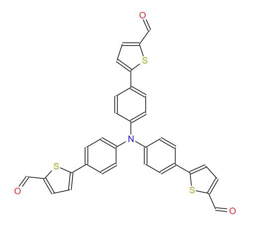 883236-47-3  5-[4-[4-(5-formylthiophen-2-yl)-N-[4-(5-formylthiophen-2-yl)phenyl]anilino]phenyl]thiophene