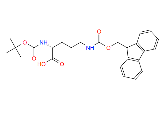 163336-15-0  N-叔丁氧羰基-(N'-芴甲氧羰基)-D-鸟氨酸